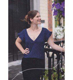 Mouwloos truitje met lage V-hals gemaakt van Durable Glam