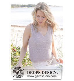 Damestop zonder mouwen gemaakt van Drops Belle