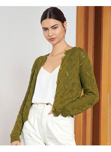 Kort damesvest met knoopsluiting