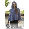 Gebreide poncho met capuchon en split van Eskimo. Maat S-XXXL