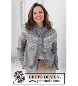 Damesvest gemaakt van Drops Nepal