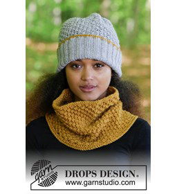 Muts met col gemaakt van Drops Alaska