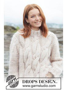 Chunky kabeltrui | Top-down gebreid patroon