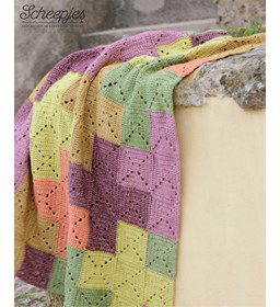 Deken gemaakt van Scheepjes Stone Wash XL en XL Minerals