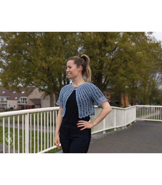 Haakpatroon Bolero met korte mouwen