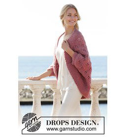 Dames vest gemaakt van Drops Snow - Eskimo