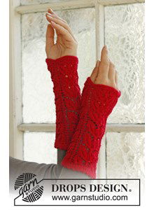 Gebreide polswarmers voor Kerst