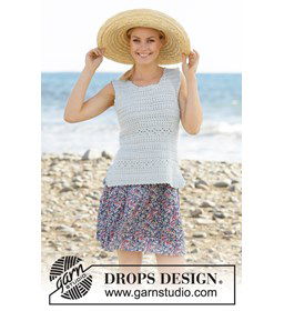 Hemdje voor dames gemaakt van Drops Muskat