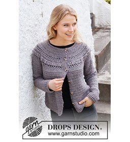 Damesvest gemaakt van DROPS Sky