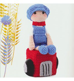 Muziekdoosje Boertje gemaakt van Scheepjes Catona 25 en 10 gram