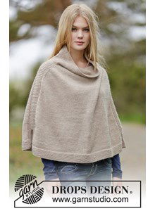 Gebreide poncho 