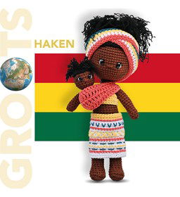 Pop moeder met baby gemaakt van Durable Cosy extra fine