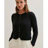 Vest met kleine knoopjes
