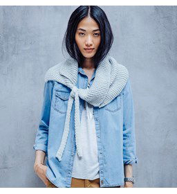 Sjaal gemaakt van Phildar Phil Rapido