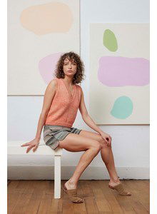 Damesspencer Grit met V-hals