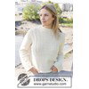 korte oversized damestrui met kabels gemaakt van Breinaalden zonder knop