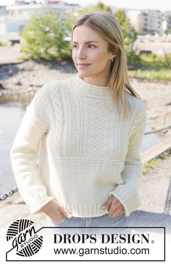 korte oversized damestrui met kabels