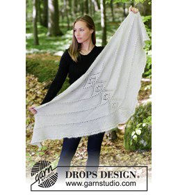 Omslagdoek gemaakt van Drops Alpaca