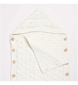 Slaapzak met capuchon gemaakt van knopen