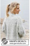 Breipatroon Frosty Dream Cardigan van andere kant