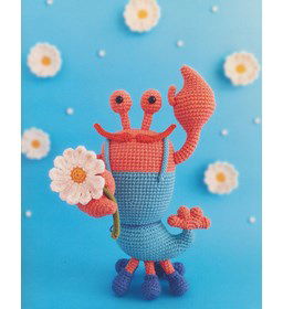 Charmante gehaakte kreeft gemaakt van IJzerdraad en Chenille