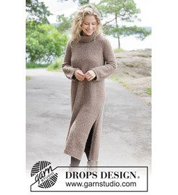Autumn Walk Dress gemaakt van Drops Alpaca