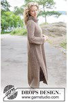 Breipatroon Autumn Walk Dress van andere kant