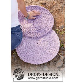 Zitmat gemaakt van Drops Snow - Eskimo