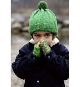 Muts en polswarmers gemaakt van Lang Yarns Merino 150