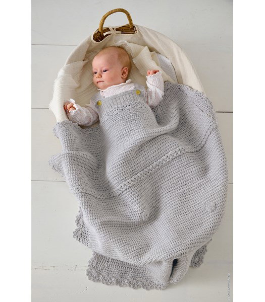 babydeken met sierrand
