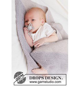 Babydeken gemaakt van Drops Big Merino