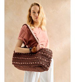 brede schoudertas Nore gemaakt van Handwerk accesoires