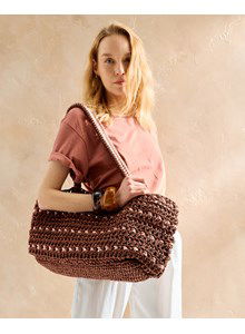 brede schoudertas Nore