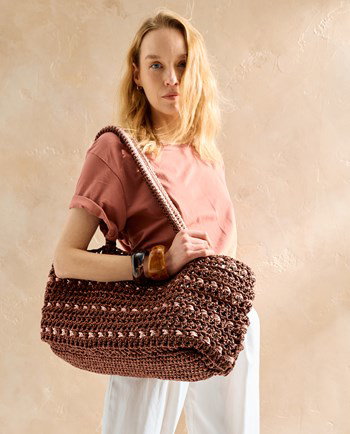 brede schoudertas Nore