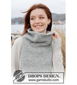 Zachte halswarmer gemaakt van rondbreinaald nr 6