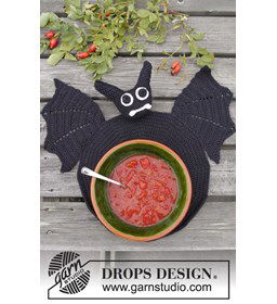 Placemat vleermuis gemaakt van Haaknaalden