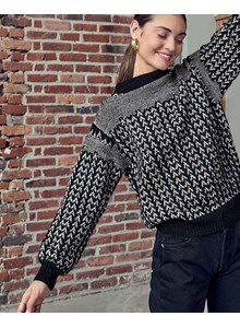 Damestrui met jaquardpatroon