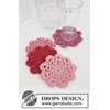 bloemen onderzetters Blushing Coasters gemaakt van Drops Paris