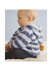 Babyvest met lange capuchon