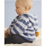 Breipatroon Babyvest met lange capuchon