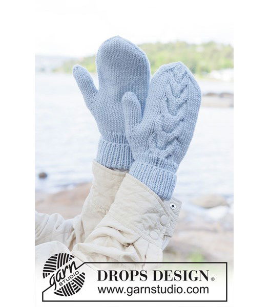 Breipatroon Frosted Bloom Mittens