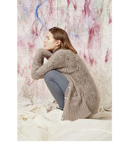 Vest voor dames gemaakt van knopen