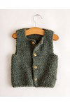 Breipatroon Mouwloos babyvestje van andere kant