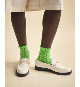 sokken Emma in kantpatroon gemaakt van Phildar Phil Socks Merinos