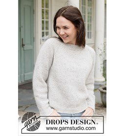 White Hill Trui gemaakt van DROPS Soft Tweed