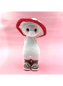 Paddenstoel Sevijn rood met witte stippen