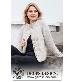 Damesvest gemaakt van Drops Kid Silk