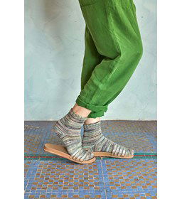 Korte sokken gemaakt van Breinaalden zonder knop