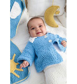 babyvest met gehaakt kraagje gemaakt van Naaiartikelen