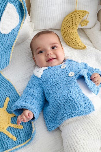 babyvest met gehaakt kraagje